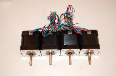 Qty (4) reprap mendel stepper motors NEMA17 75 oz/in