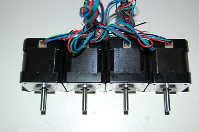 Qty (4) reprap mendel stepper motors NEMA17 75 oz/in