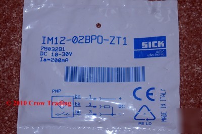 Sick IM12-02BPO-ZT1 proximity sensor 2 mm shielded