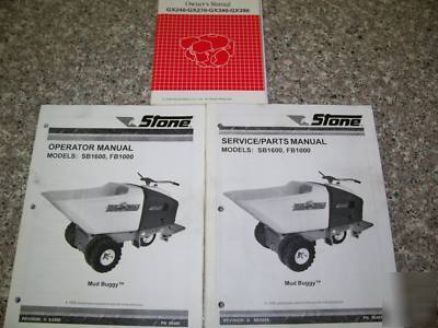 Stone mud buggy - operator, service/parts manuals