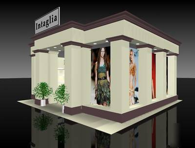 Trade show booth exhibit 20X20 island configurations 