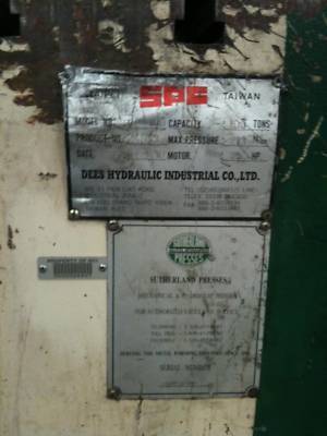 100TON sutherland dees 4-post hydrlic down acting press