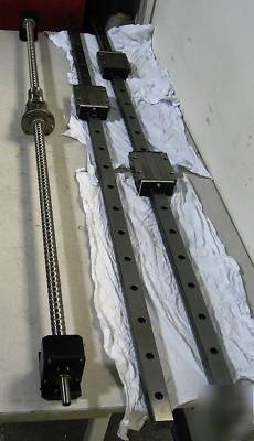 2 linear rail bearing w/ ball screw 66.5