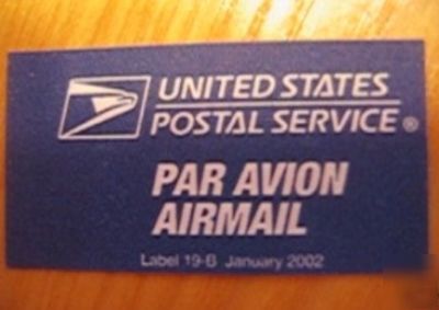 Airmail shipping stickers - 500 - official usps labels