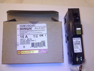 Arc fault circuit BREAKER15A thhn, romex wire,square d