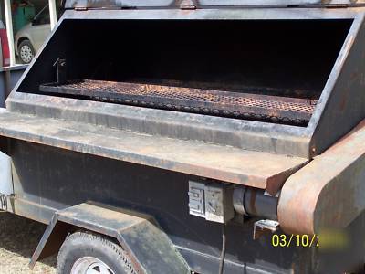 Commercial rotisserie cooker smoker grill