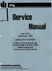 International 686 706 724 754 756 engine service manual