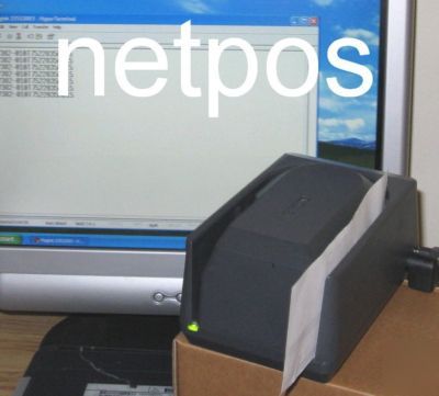 Magtek check reader with power supply + RS232 cable