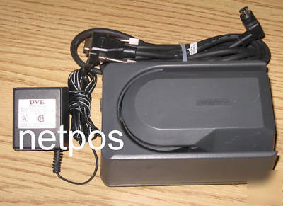 Magtek check reader with power supply + RS232 cable