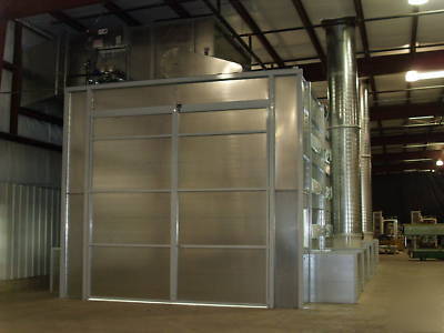 New 18W x 54L x 16T side downdraft paint spray booth 