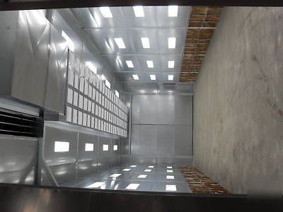 New 18W x 54L x 16T side downdraft paint spray booth 