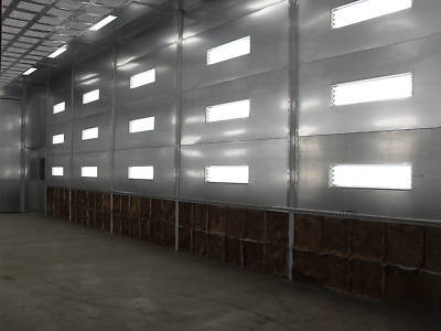 New 18W x 54L x 16T side downdraft paint spray booth 