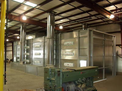 New 18W x 54L x 16T side downdraft paint spray booth 