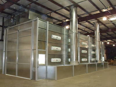 New 18W x 54L x 16T side downdraft paint spray booth 