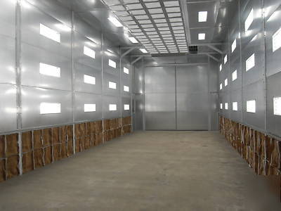 New 18W x 54L x 16T side downdraft paint spray booth 