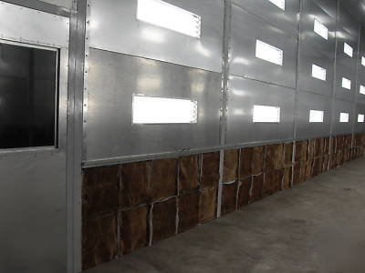 New 18W x 54L x 16T side downdraft paint spray booth 