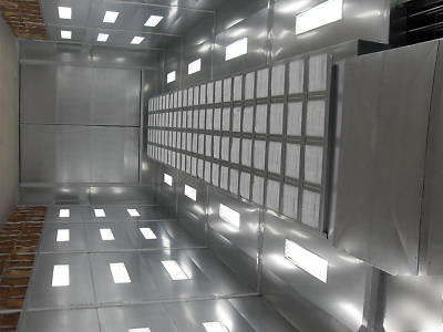 New 18W x 54L x 16T side downdraft paint spray booth 