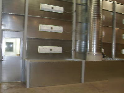 New 18W x 54L x 16T side downdraft paint spray booth 