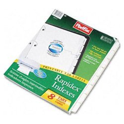 New custom label tab dividers with self-adhesive tab...