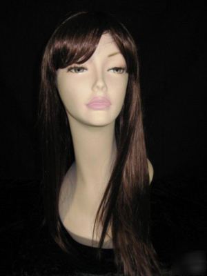 Sexy very long auburn wig for display mannequin dummy