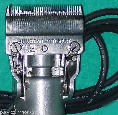 Sunbeam stewart oster clipmaster clipper horse cow goat