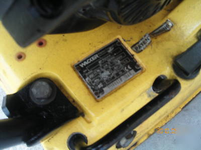 Wacker 1540 plate compactor honda 5.5 gas motor w/tank