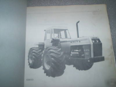 White 4-210 field boss tractor parts catalog april 1985