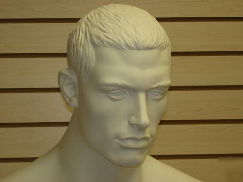 White color full-size masculine male mannequin ma-12