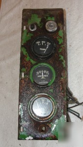 John deere tractor 3 gauge cluster panel oil amp temp