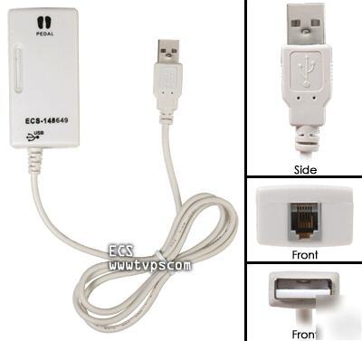 148649 usb adapter foot pedal dictaphone transnet stne 