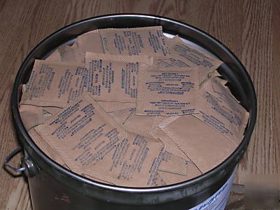 550 1/2OZ kraft bags of activated desiccant for packing