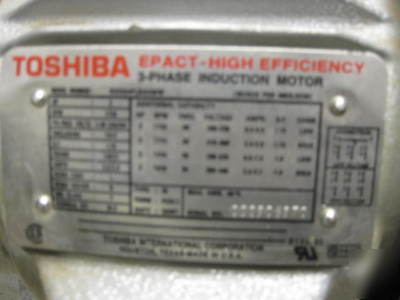 Busch vacuum pump RC0040 & toshiba 2 hp 3 phase motor 