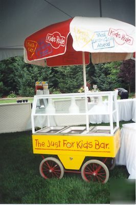 Custom concession cart - hot dogs - candy - hot food -