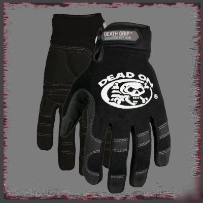 Dead on python gloves motorcycle or construction