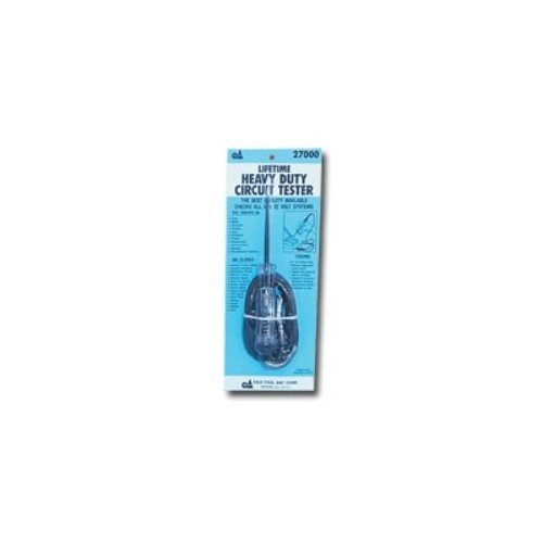 Heavy duty 6 or 12 v circuit tester w/60IN. leads