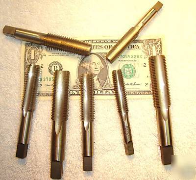 Lot of 7 taps morse, greenfield, hanson, brubaker, tool