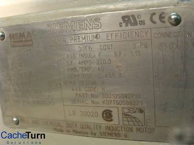 Siemens electric motor frame 449 tdv / type rgzveesd 