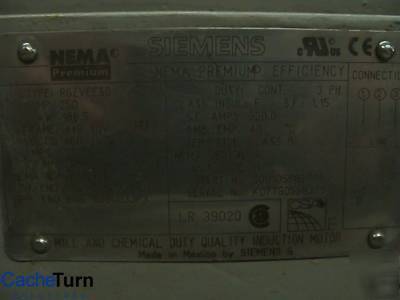 Siemens electric motor frame 449 tdv / type rgzveesd 