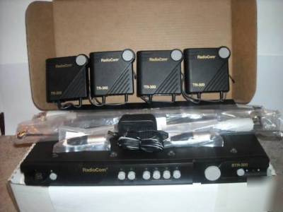 Telex radiocom btr-300 wireless + 4 beltpacks/headsets