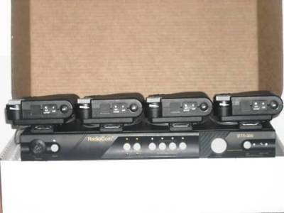 Telex radiocom btr-300 wireless + 4 beltpacks/headsets