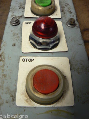 Westinghouse 4 pushbutton station start-stop w/pilots 