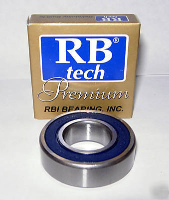 (10) 6004-rs premium abec-3+ ball bearings, 20 x 42 mm