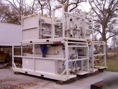 1000 sq ft de filter press unit completion fluid filter