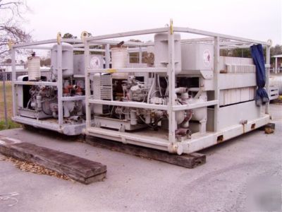 1000 sq ft de filter press unit completion fluid filter