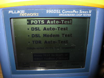 Fluke 990DSL copperpro series ii tester & TN2100 device