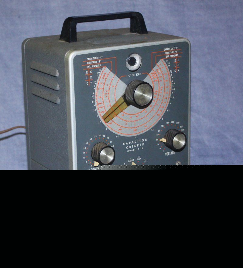 Heathkit capacitor tester checker it-11 magic eye tube