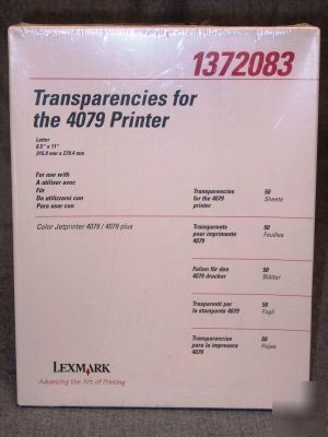 Lexmark transparencies for color jetprinter 4079 (50)