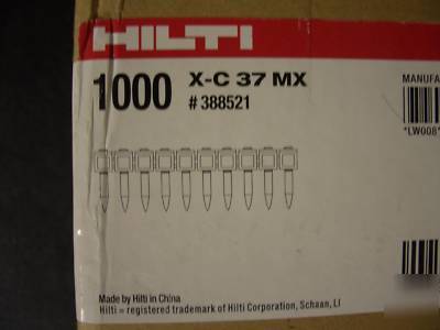 New hilti 1000 x-c 37 mx 1 1/2