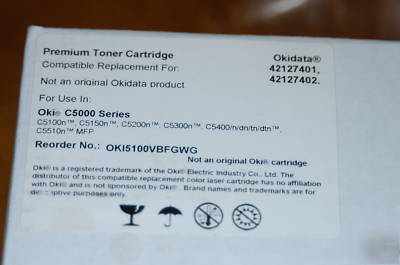 Oki toner cartridge full set cmyk 42127401 - 04 C5100