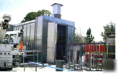 Romac cross-draft drive thru truck spray paint booth 